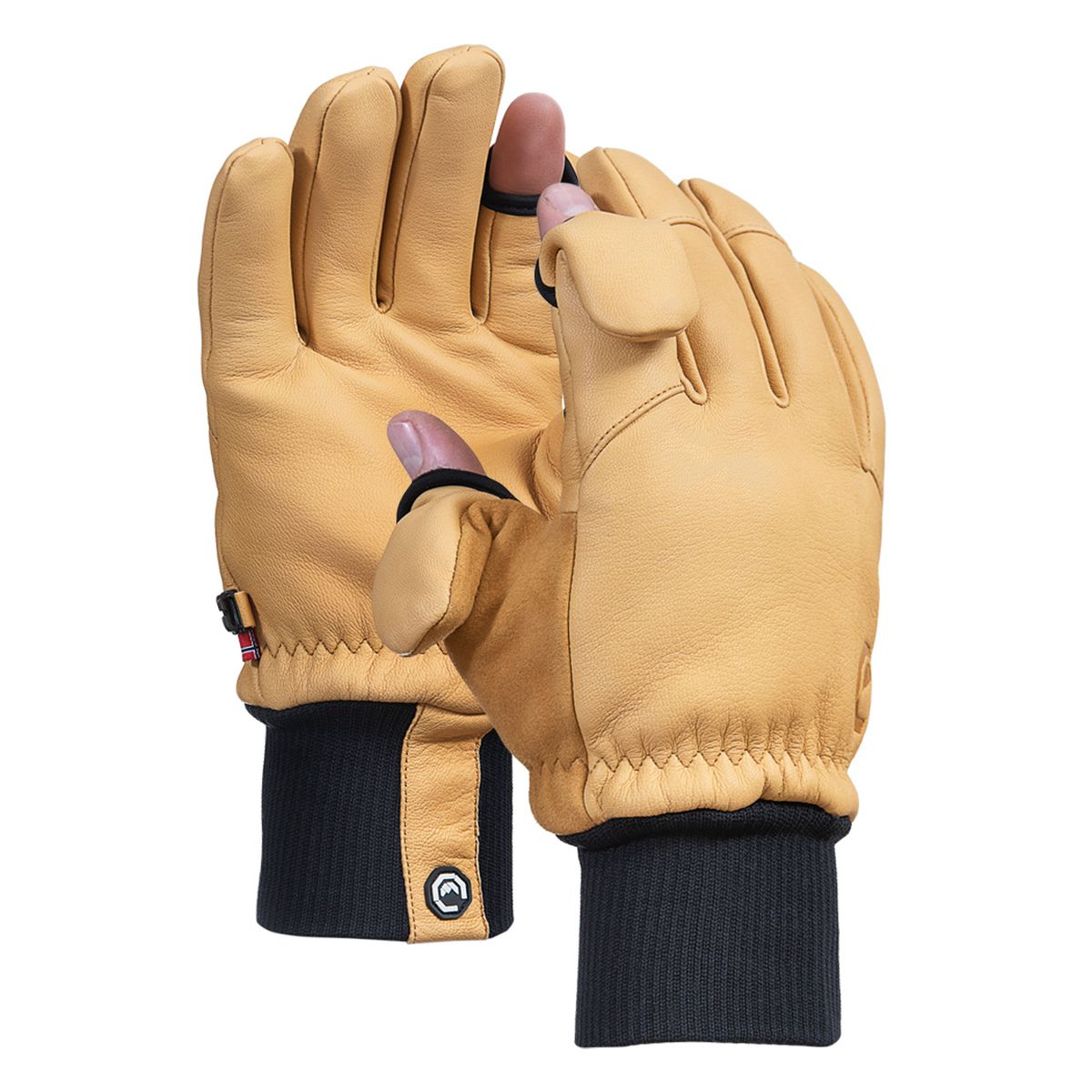 Vallerret Hatchet Leather Glove Natural, Leder-Fotohandschuhe M - Hellbraun