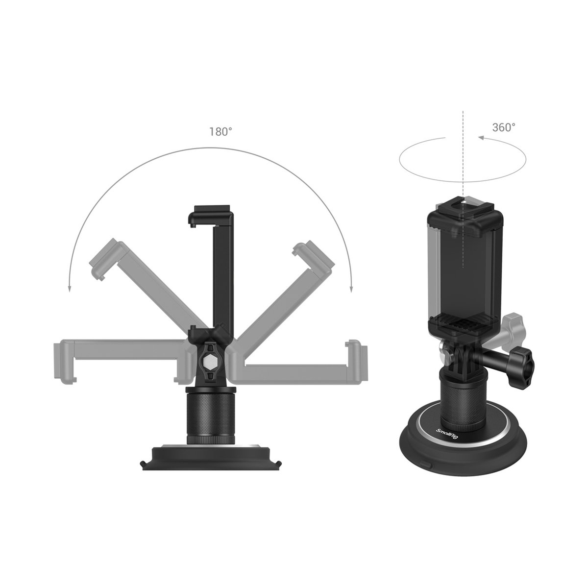 SmallRig 4347 Saugnapf-Montagehalterung für Action-Kameras