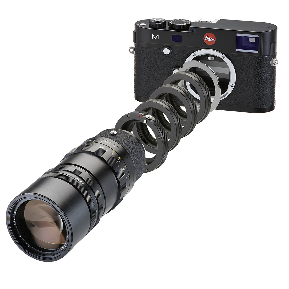 Novoflex Adaptersatz Visoflex II/III-Objektive an Leica M Kameras