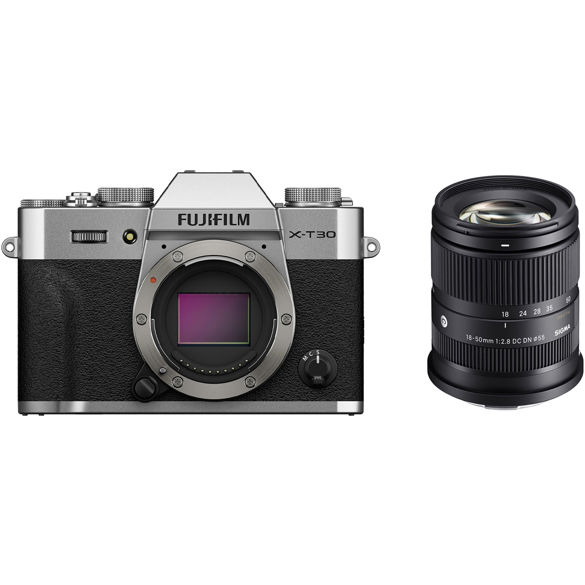 Fujifilm X-T30 III Ssilber mit Sigma 18-50 mm 1:2,8 DC DN Contemporary