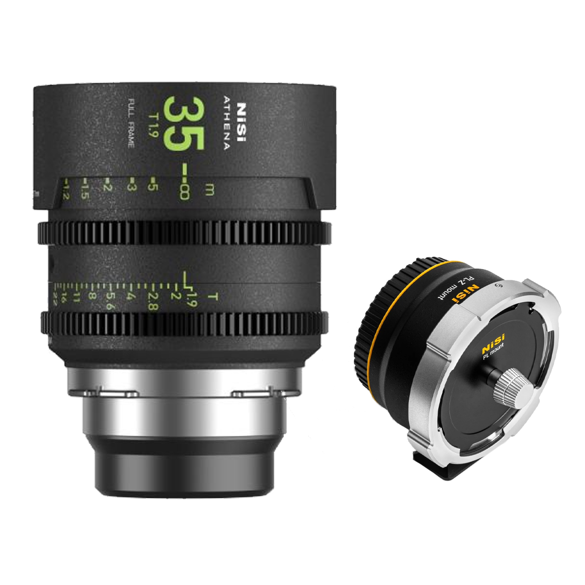 Nisi 35 mm 1:1,9 Athena Prime PL-Mount + Nisi Athena Prime Lens Mount Adapter PL-Z