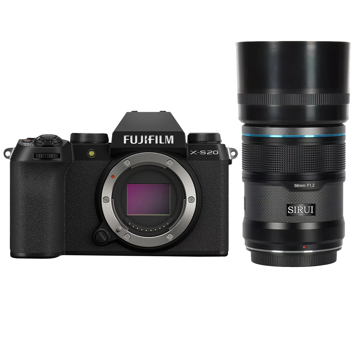 Fujifilm X-S20 + Sirui Sniper Series 56 mm 1:1,2 APS-C AF Fuji X-Mount Schwarz