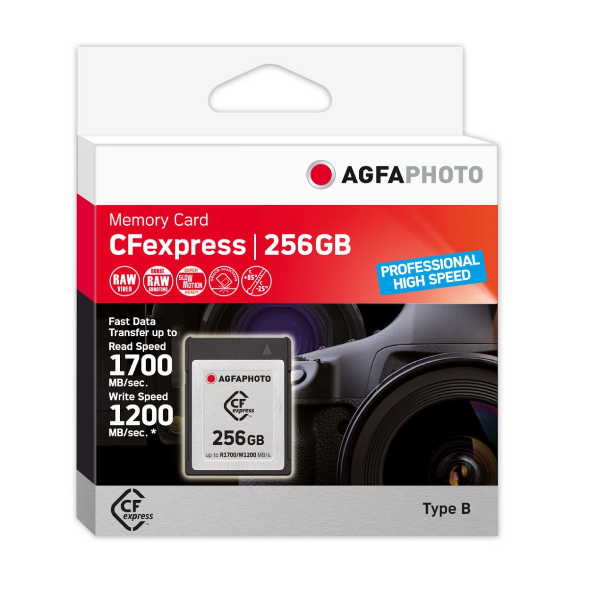AgfaPhoto 256 GB CFexpress Typ B 1700/1200 MB/s