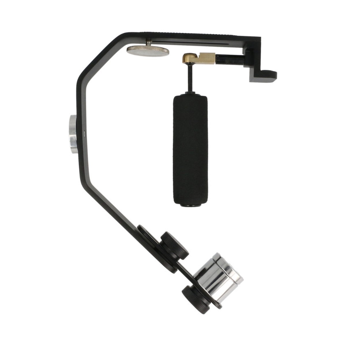 Caruba Mini Stabilisator Pro - U-förmiger Kamerastabilisator mit Griff und Gegengewicht, Frontansicht