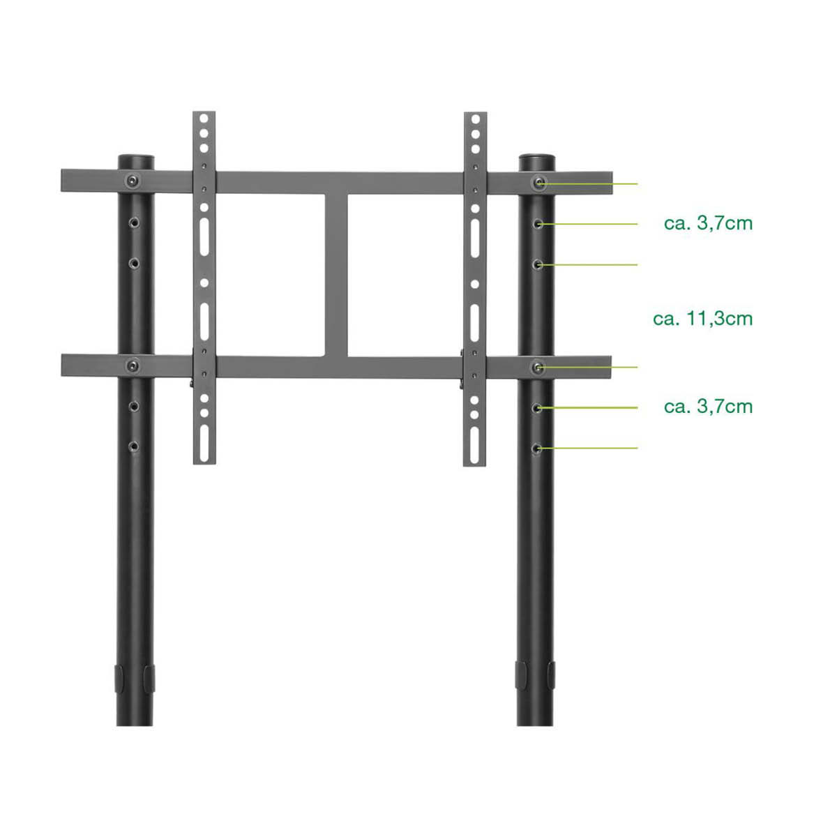 InLine TV-Wagen für LED-TV 37-80 Zoll 94-203cm