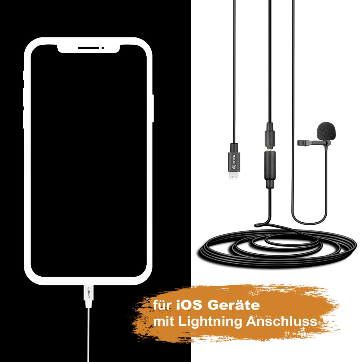 Walimex pro Boya M2 Ansteckmikrofon für iOS