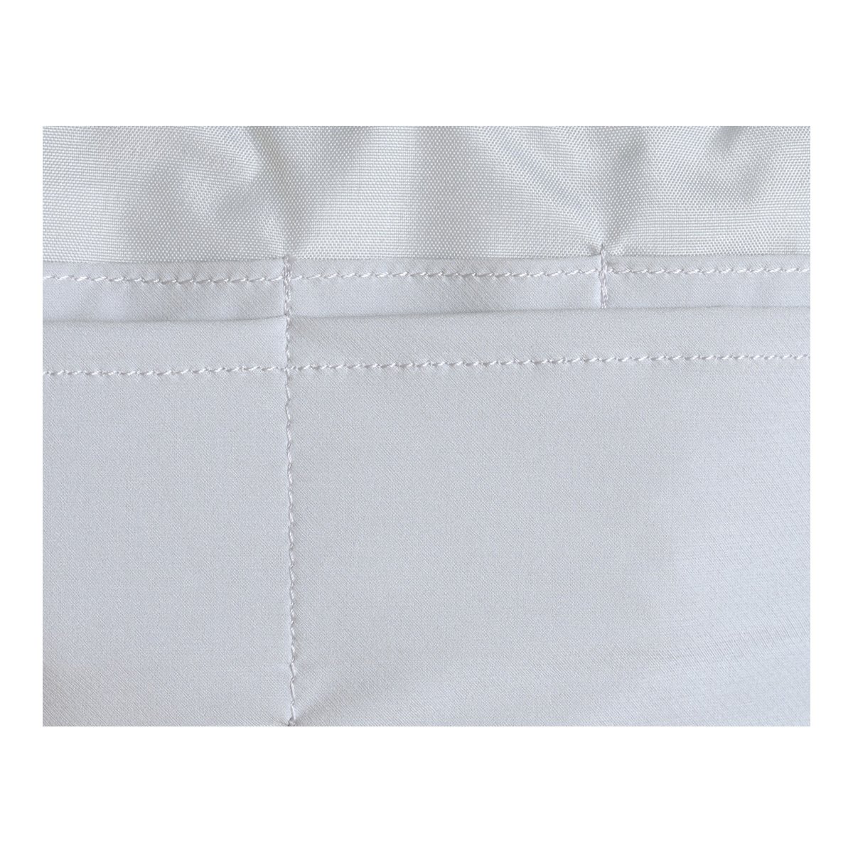 Urth Zeolite Tech Organiser (Beige) - Detailansicht der doppelten Nähte am Material