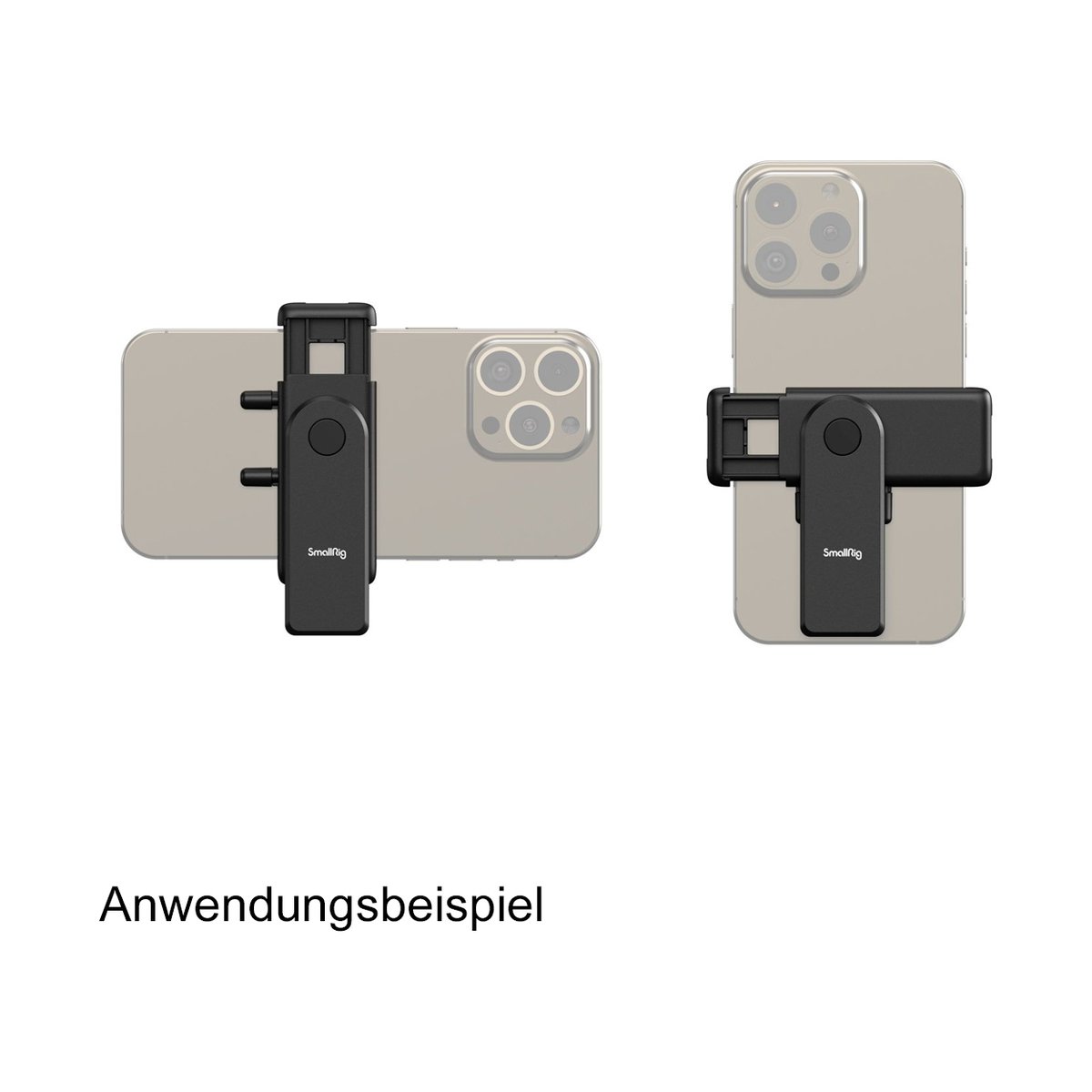 SmallRig 4367 Smartphone Vlog Stativ Kit VK-30 Erweiterte Version - Anwendungsbeispiel: SmallRig Telefonhalterung an Smartphone im Quer- und Hochformat SmallRig 4367 Smartphone Vlog Stativ Kit VK-30 Erweiterte Version - Anwendungsbeispiel: SmallRig Telefonhalterung an Smartphone im Quer- und Hochformat