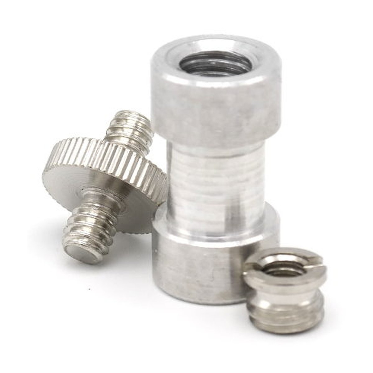 Caruba-Zapfen-Adapter-Set - LIEFERUMFANG: Kamera-Gewindeadapter-Set aus Metall