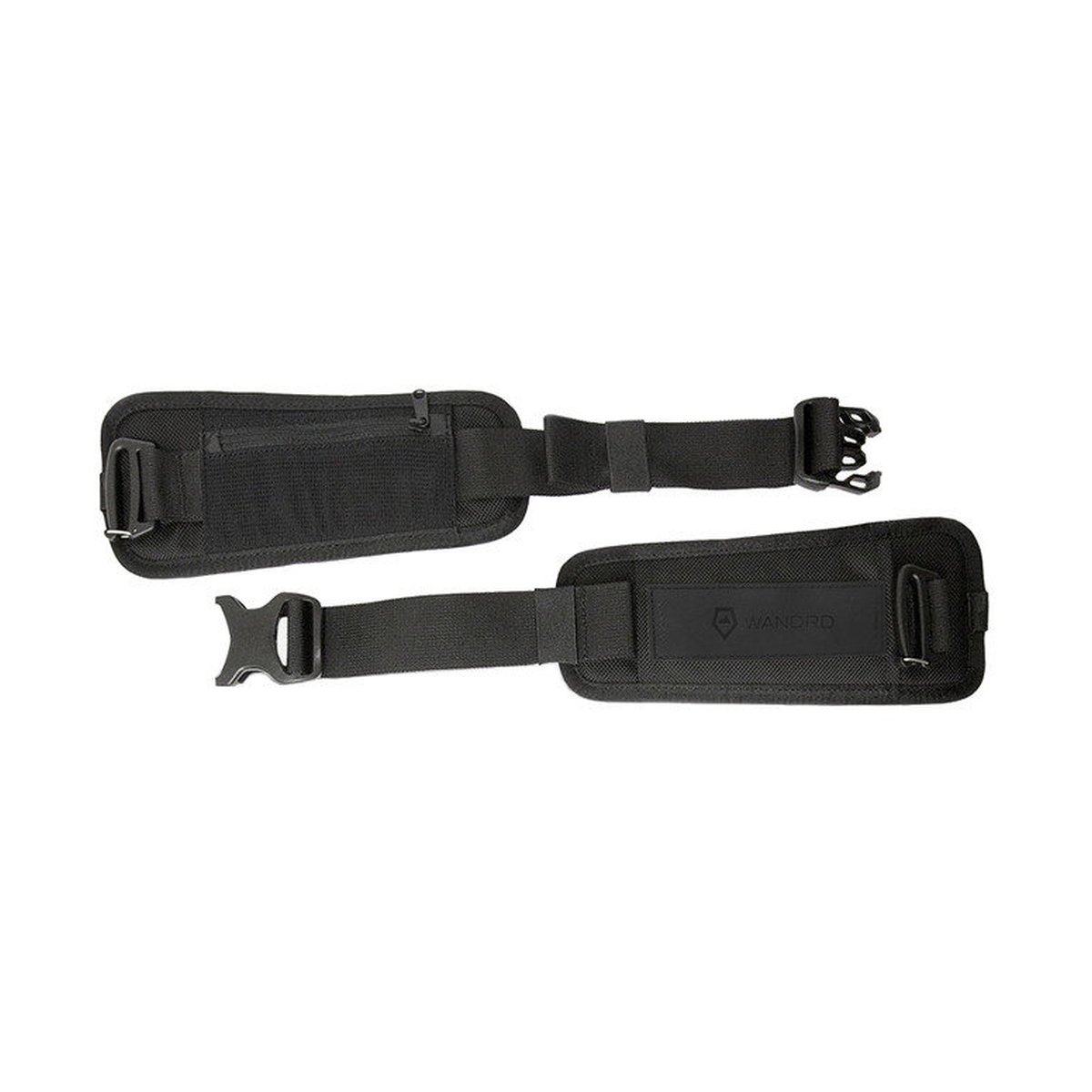 WANDRD WAIST STRAP - Lieferumfang: Zwei schwarze Gurte mit Schnallen und kleiner Tasche