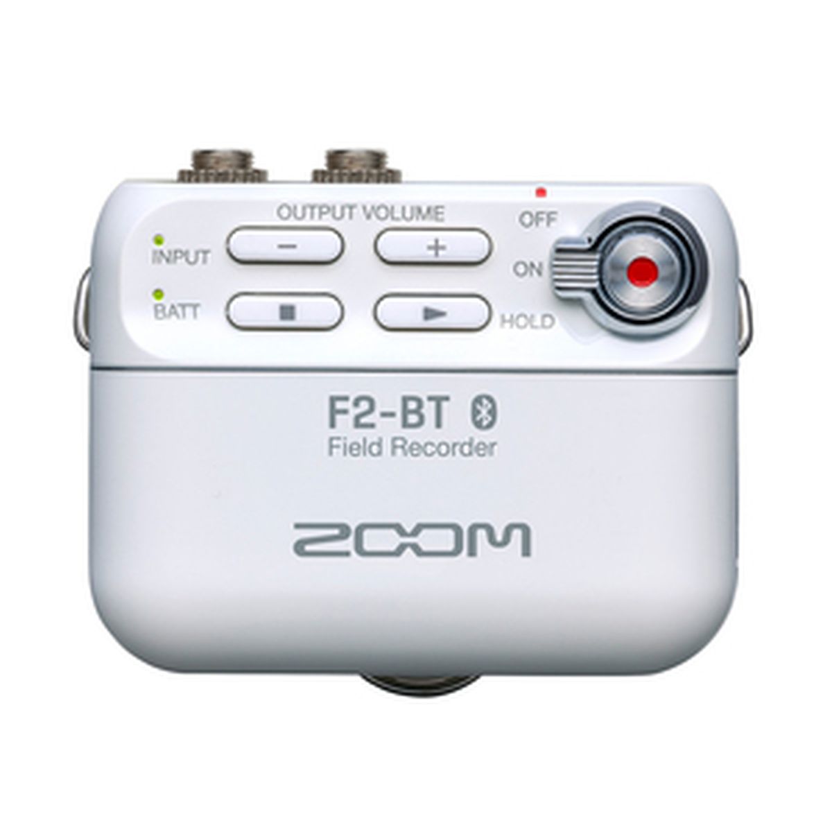 Zoom F2-BT White Field Recorder Bluetooth und Lavalier Mikrofon