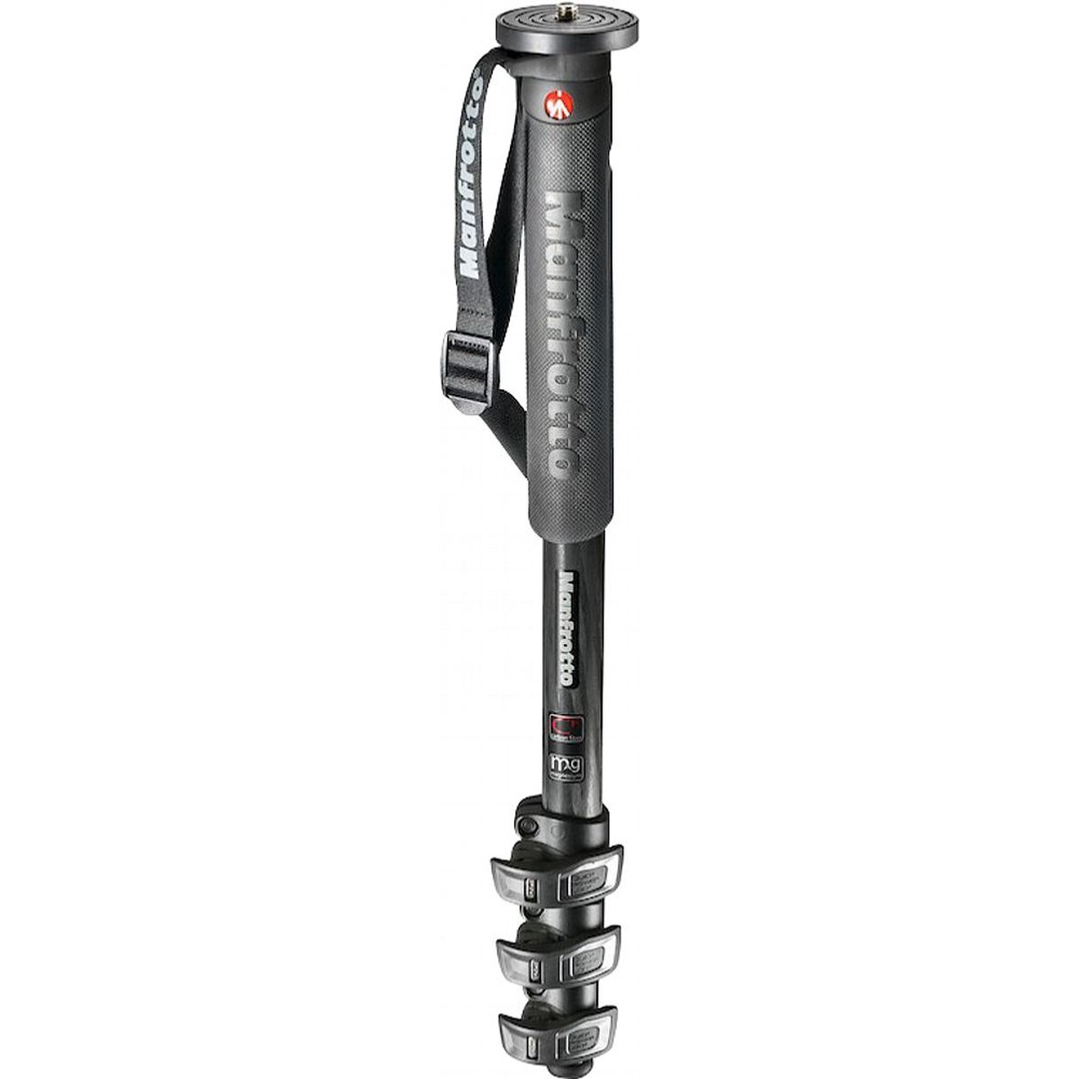 Manfrotto MPMXPROC4 XPRO Foto Prime Monopod Carbon 4 Seg. Komp. Mit Fluid Base