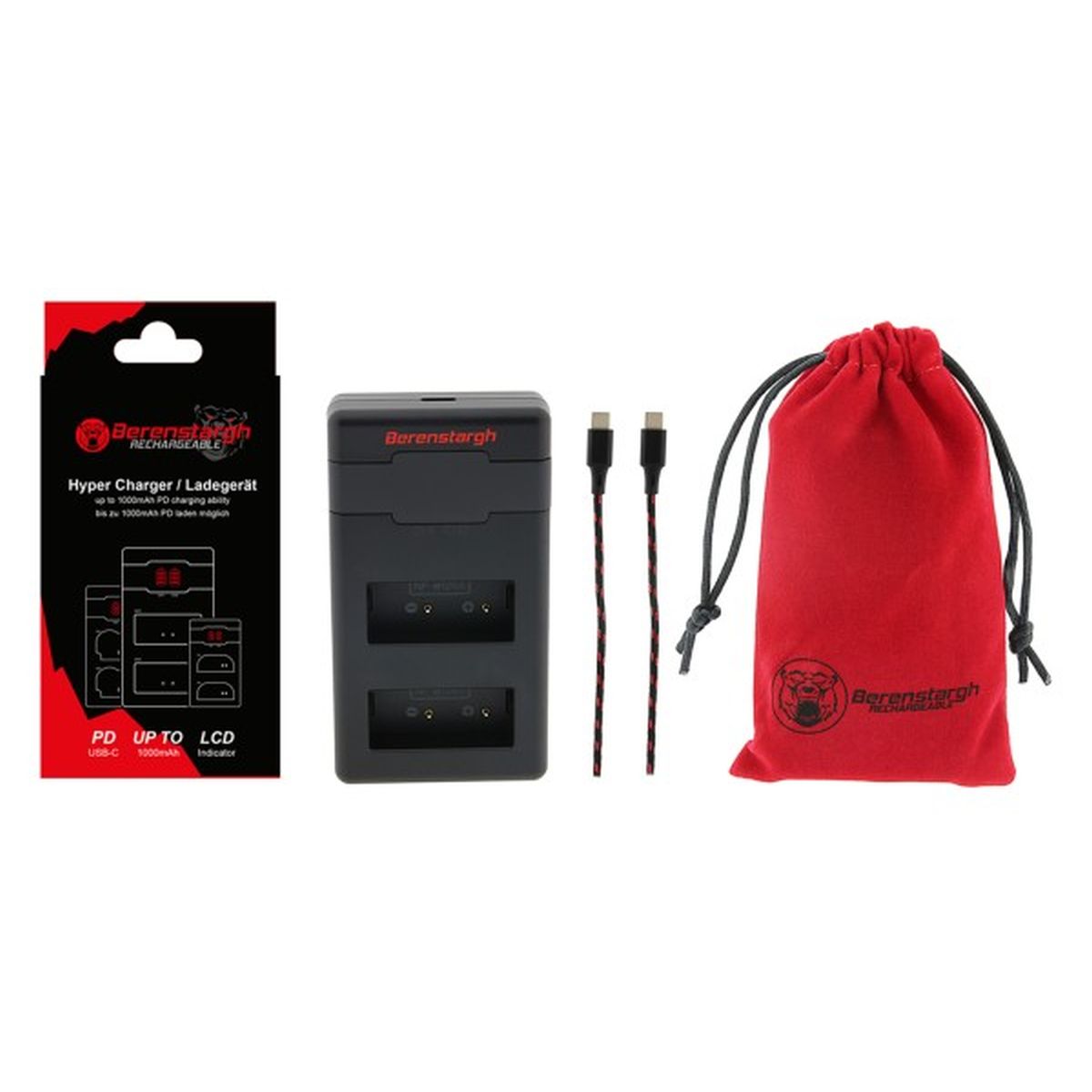 Berenstargh Hyper PD Ladegerät für Fuji NP-W126 inkl. USB-C Kabel Berenstargh Hyper PD Ladegerät für Fuji NP-W126 inkl. USB-C Kabel
