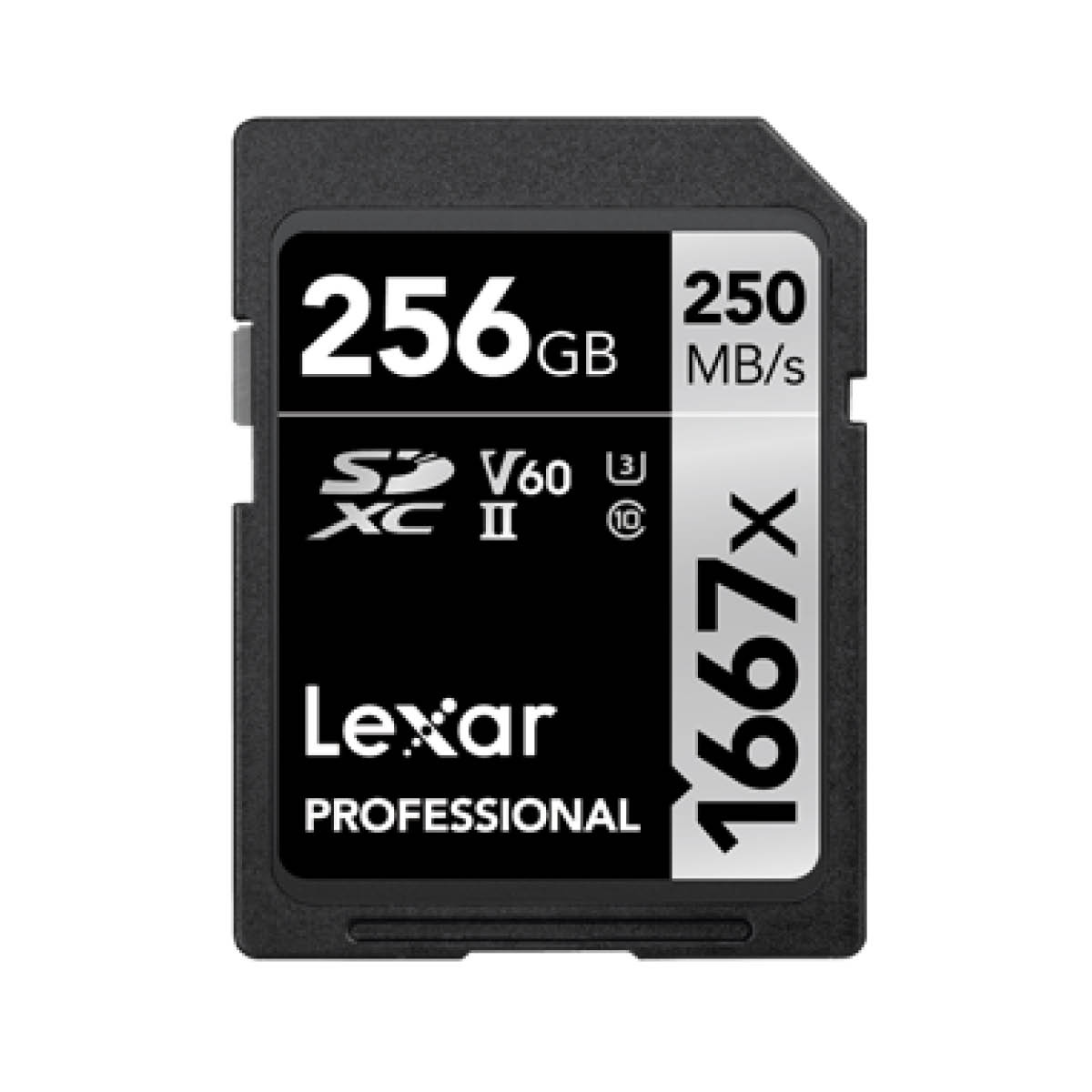 Lexar SDXC 256GB Pro Silver UHS-II 1667x Lexar SDXC 256GB Pro Silver UHS-II 1667x
