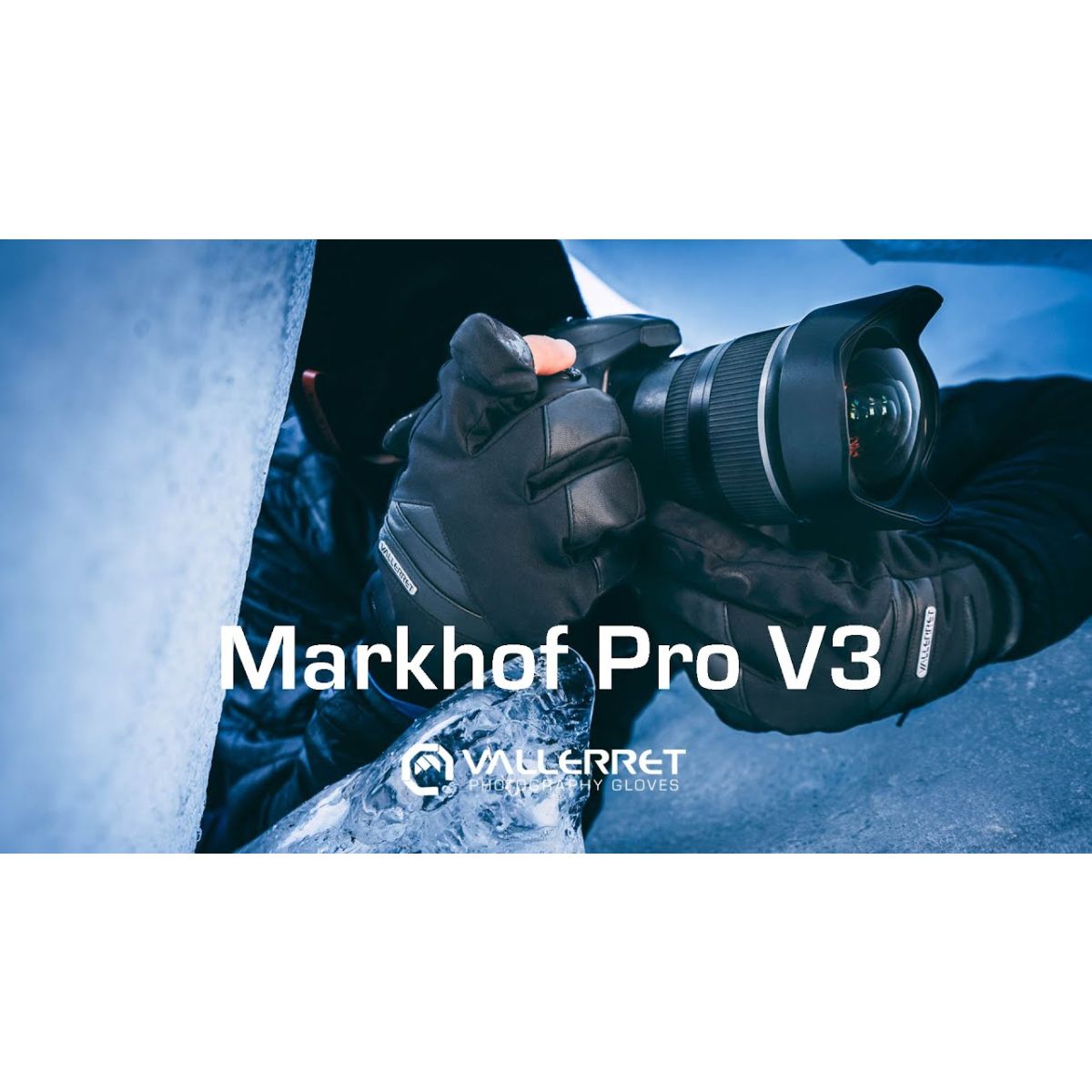 Vallerret Markhof Pro 3.0 S-Slim Fotohandschuhe + Peak Design Cuff Handschlaufe (Handgelenkschlaufe) Schwarz