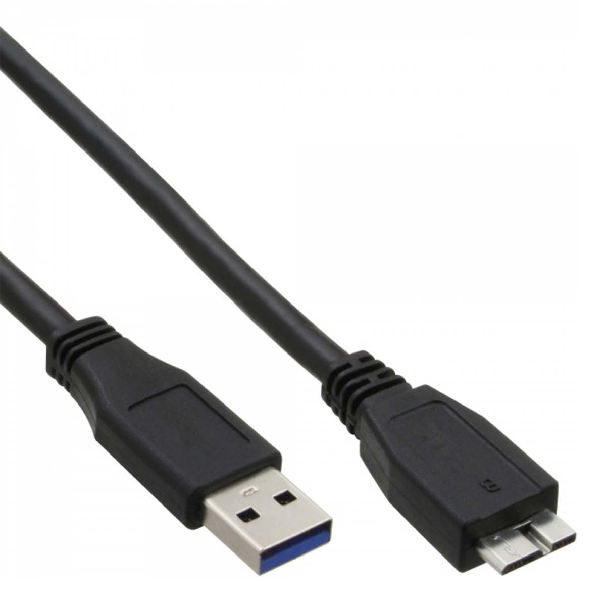 InLine USB 3.0 A an Micro-B Kabel 1m Schwarz