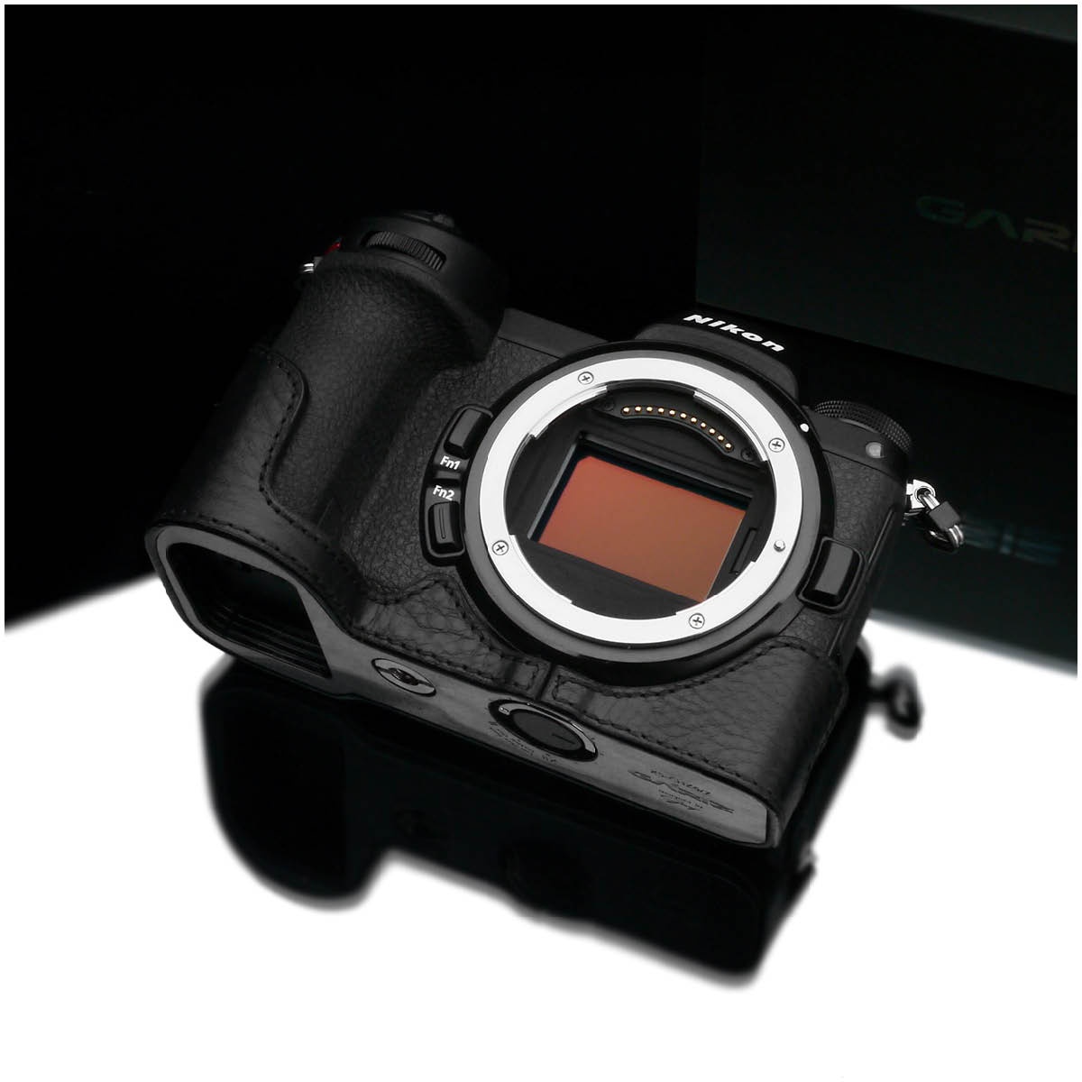 Gariz Leder Halbtasche für Nikon Z6 und Z7 Schwarz
