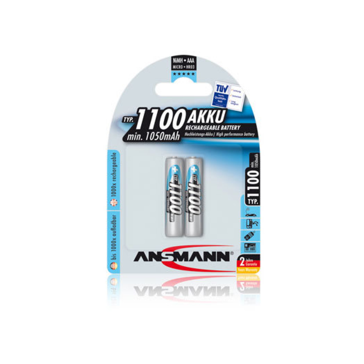 Ansmann Akku Micro AAA 2er Blister Ansmann Akku Micro AAA 2er Blister