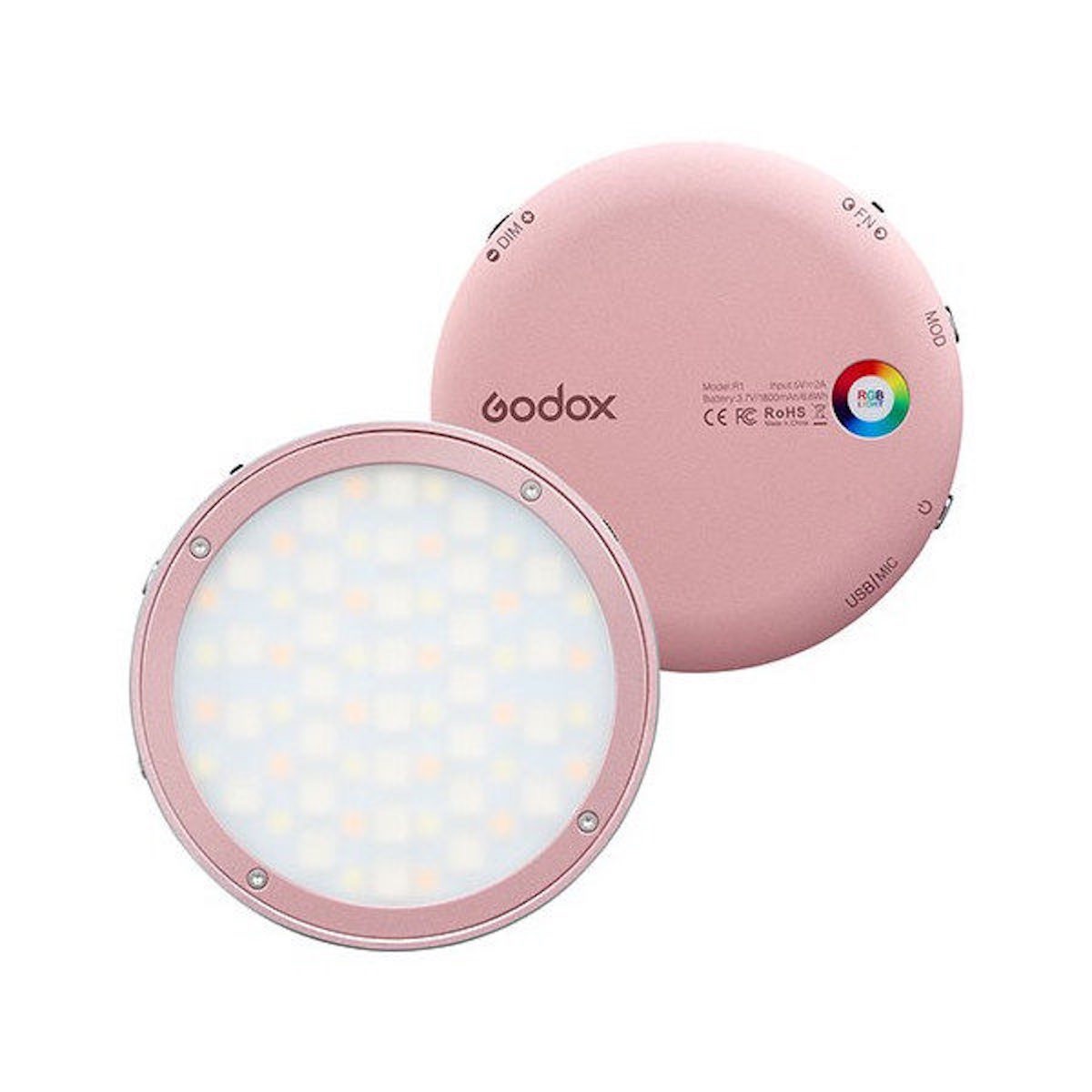 Godox R1 Mobile RGB-LED-Leuchte pink