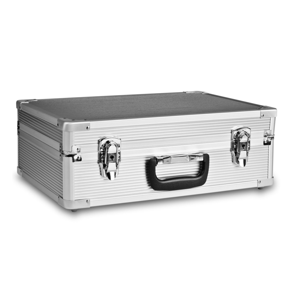 Mantona Aluminium Foto-Koffer Basic M, silber