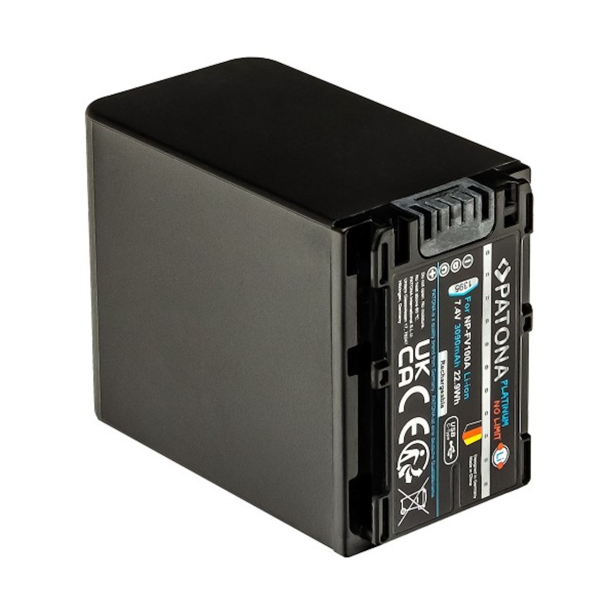 Patona Platinum Akku mit USB-C Input f. Sony NP-FV100