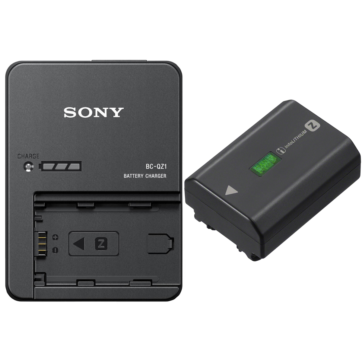 Sony NP-FZ100 Akku + Sony BC-QZ1 Schnell-Ladegerät Sony NP-FZ100 Akku + Sony BC-QZ1 Schnell-Ladegerät