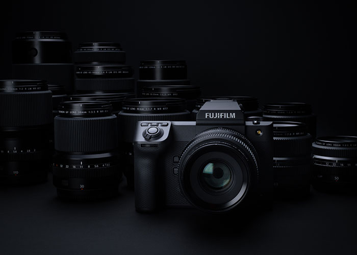 Fujifilm GFX100 II Kamera mit GF-Objektiven im Mittelformat-System