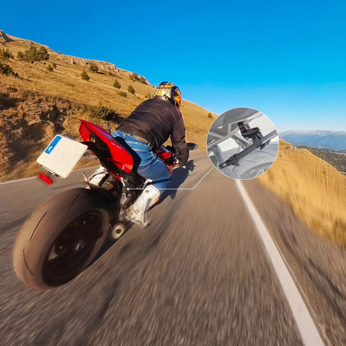 Insta360 Motorrad Selfie-Stick-Stützklemme