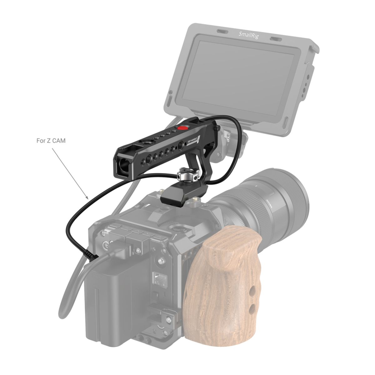SmallRig 3322 NATO Top Handle mit Record Start/Stop Remote Trigger