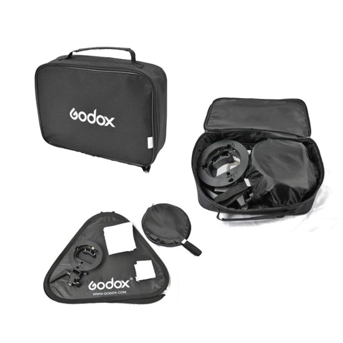 Godox S-Typ Halterung Bowens + Softbox 60x60cm + Gitter