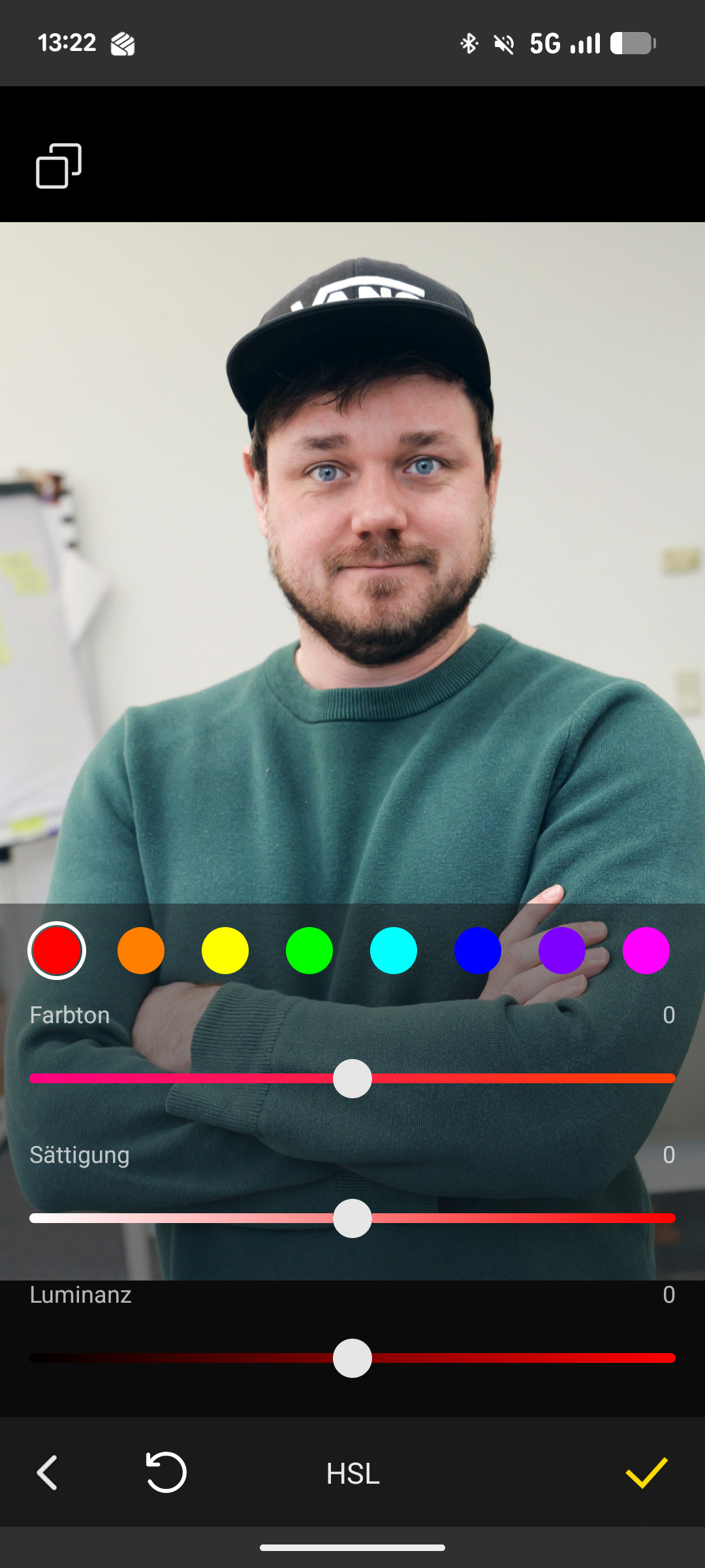 Lumix Lab App Bildbearbeitung mit Farben und LUT-Anpassung