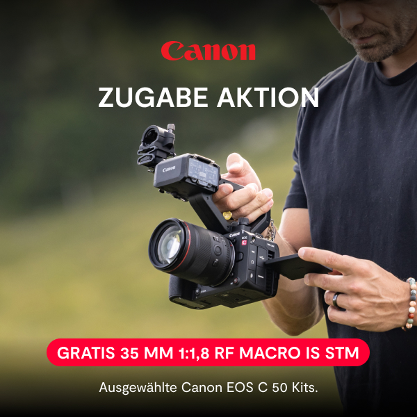 Canon EOS C50 Zugabeaktion Aktions-Bild
