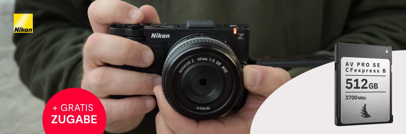 Nikon ZR Aktion – beim Kauf gratis Angelbird 512 GB CFexpress Speicherkarte