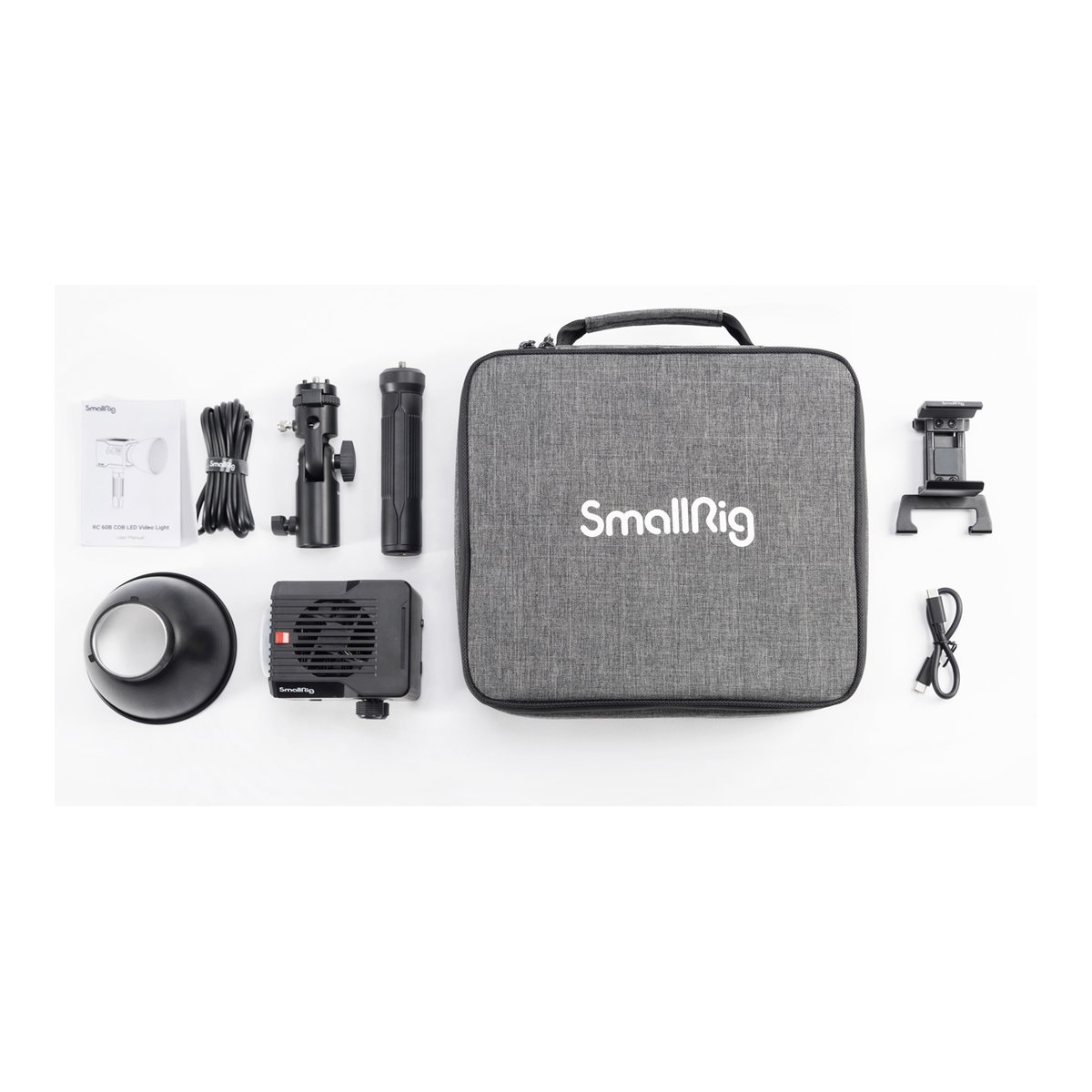 SmallRig 4376 RC 60B Bi-Color LED-Videoleuchte - Lieferumfang