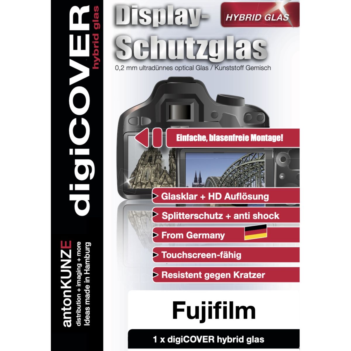 S+M digiCOVER Hybridglas Fujifilm X-H 2