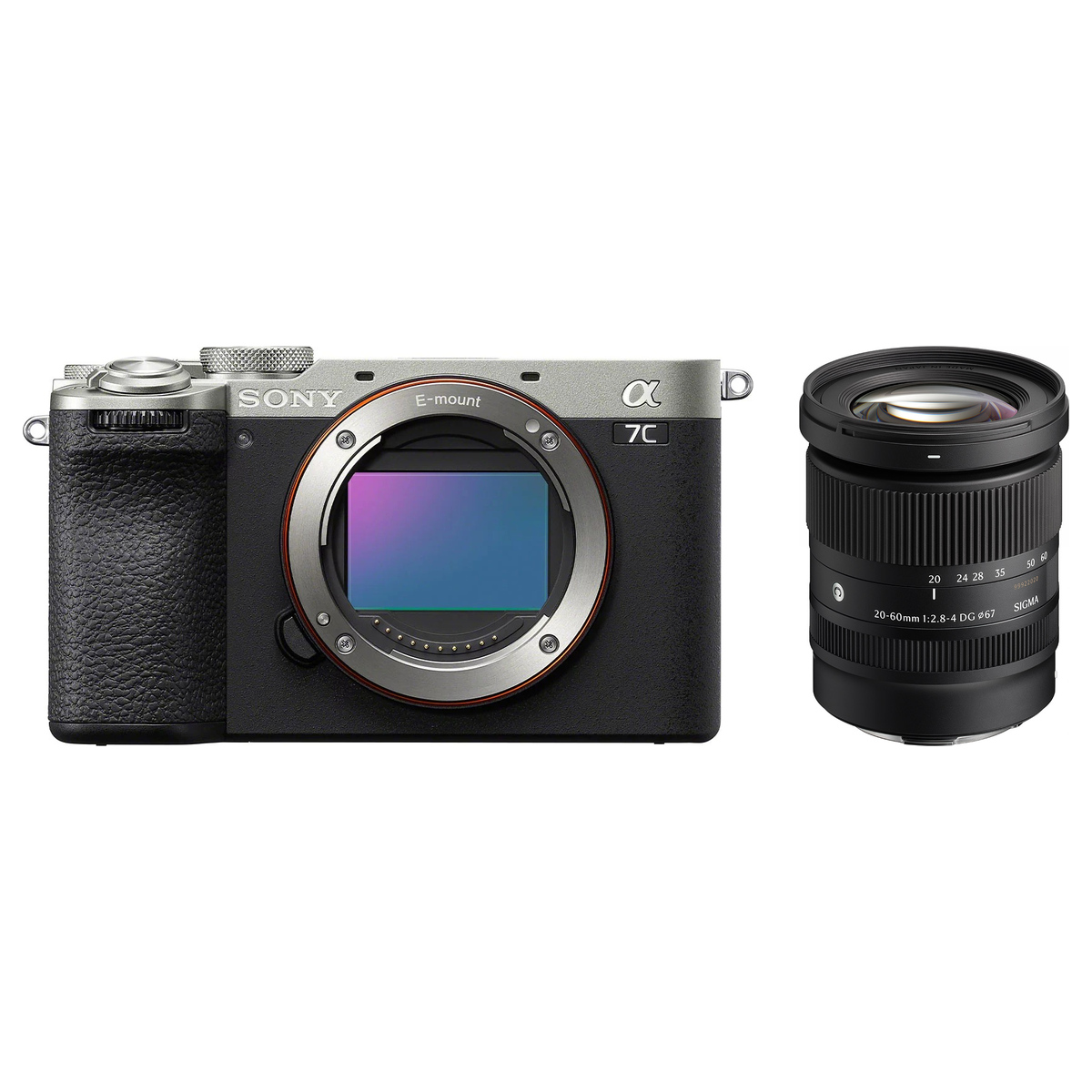 Sony Alpha 7C II Silber + Sigma 20-60 mm 1:2,8-4,0 DG (C) L-Mount