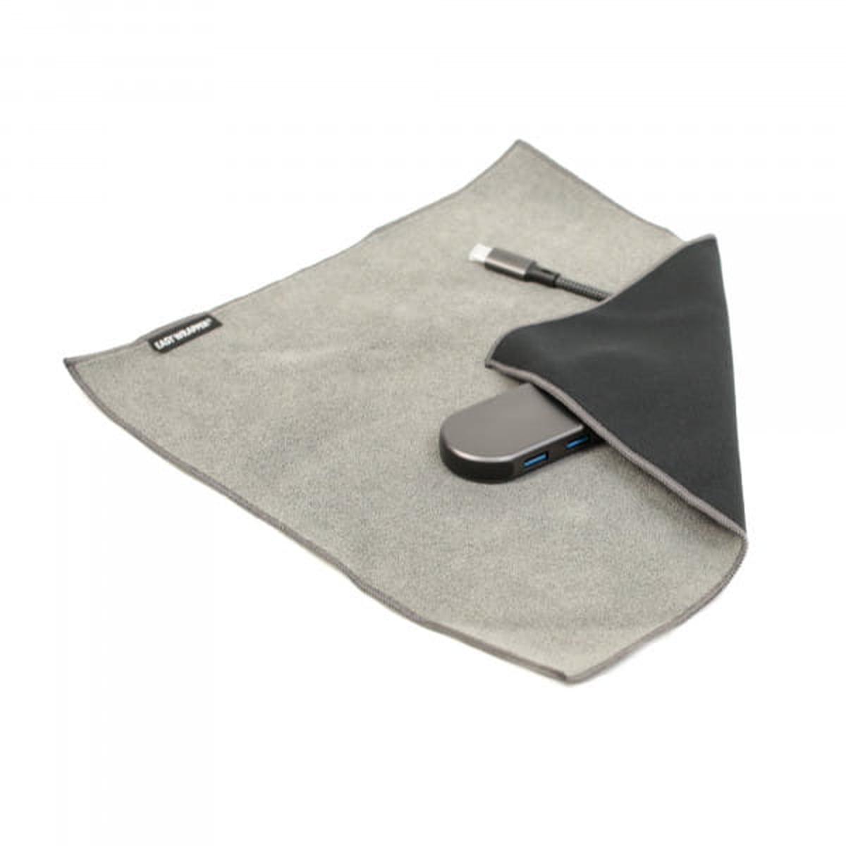 Easy Wrapper selbsthaftendes Einschlagtuch Schwarz Gr. S 28 x 28 cm