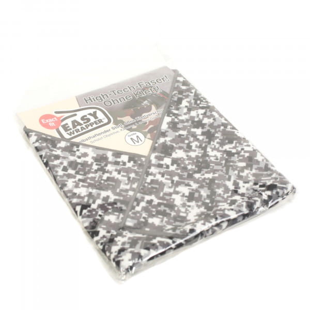 Easy Wrapper selbsthaftendes Einschlagtuch Schwarz / Weiß Camouflage Gr. M 35 x 35 cm