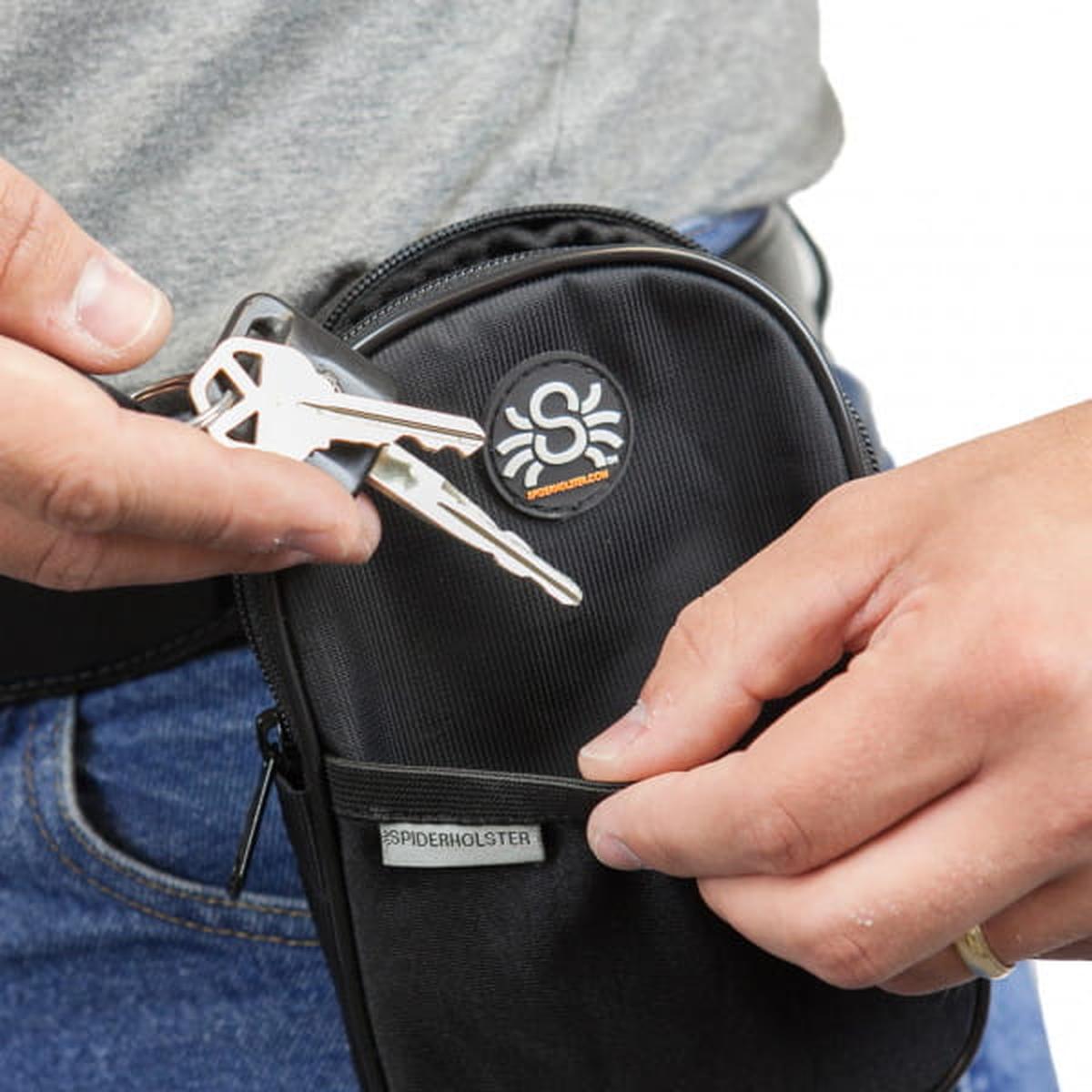 SpiderMonkey Utility Pouch Zubehörtasche für Spider Holster Belt, Black Widow Belt oder Hosengürtel