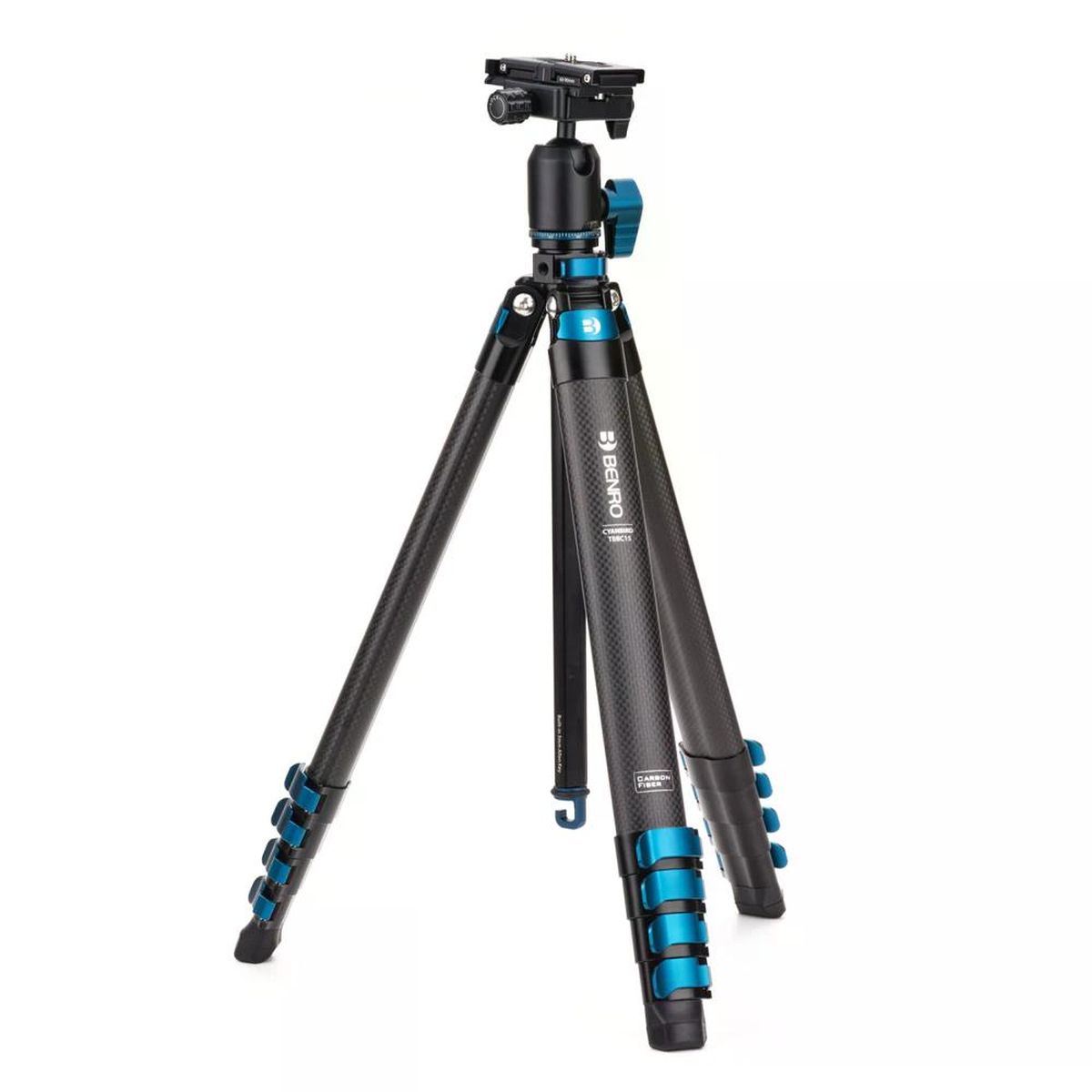 Benro Blackbird CF 1 Series 5 Sektionen Stativ mit N00P Head Gesamtansicht