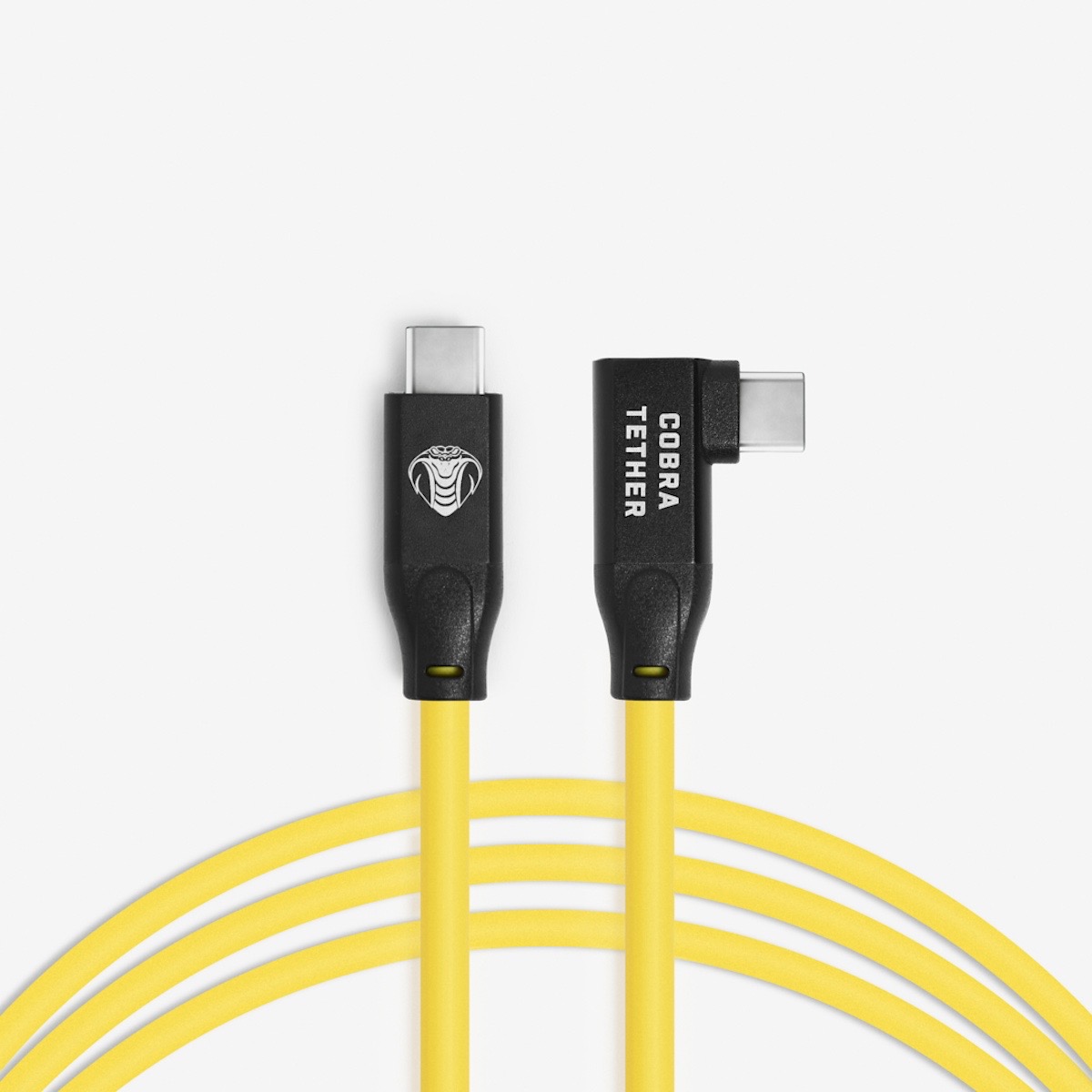 CobraTether USB-C / USB-C 90° 5m gelb CobraTether USB-C / USB-C 90° 5m gelb
