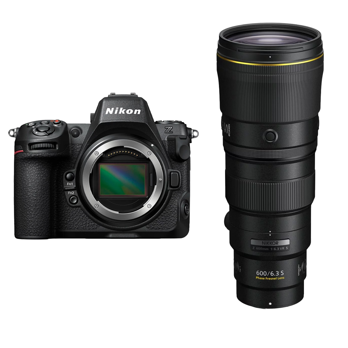 Nikon Z 8 Gehäuse Systemkamera Vollformat mit Nikon 600mm 1:6,3 Z VR S Festbrennweite