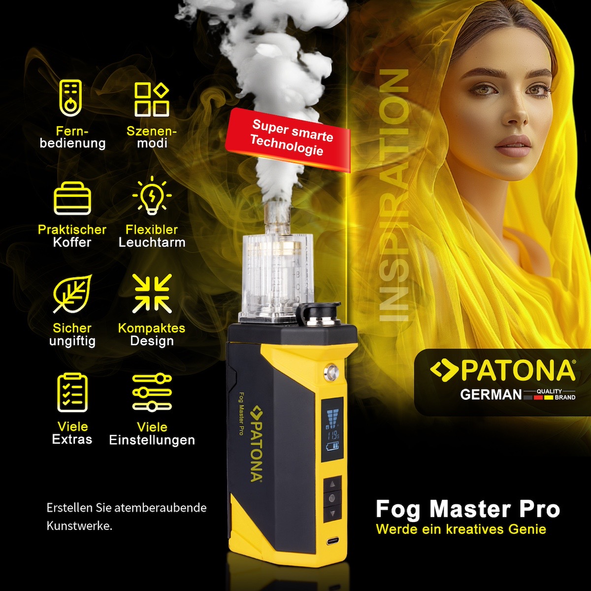 Patona Fog Master Pro Set Nebelmaschine inkl. Koffer Patona Fog Master Pro Set Nebelmaschine inkl. Koffer