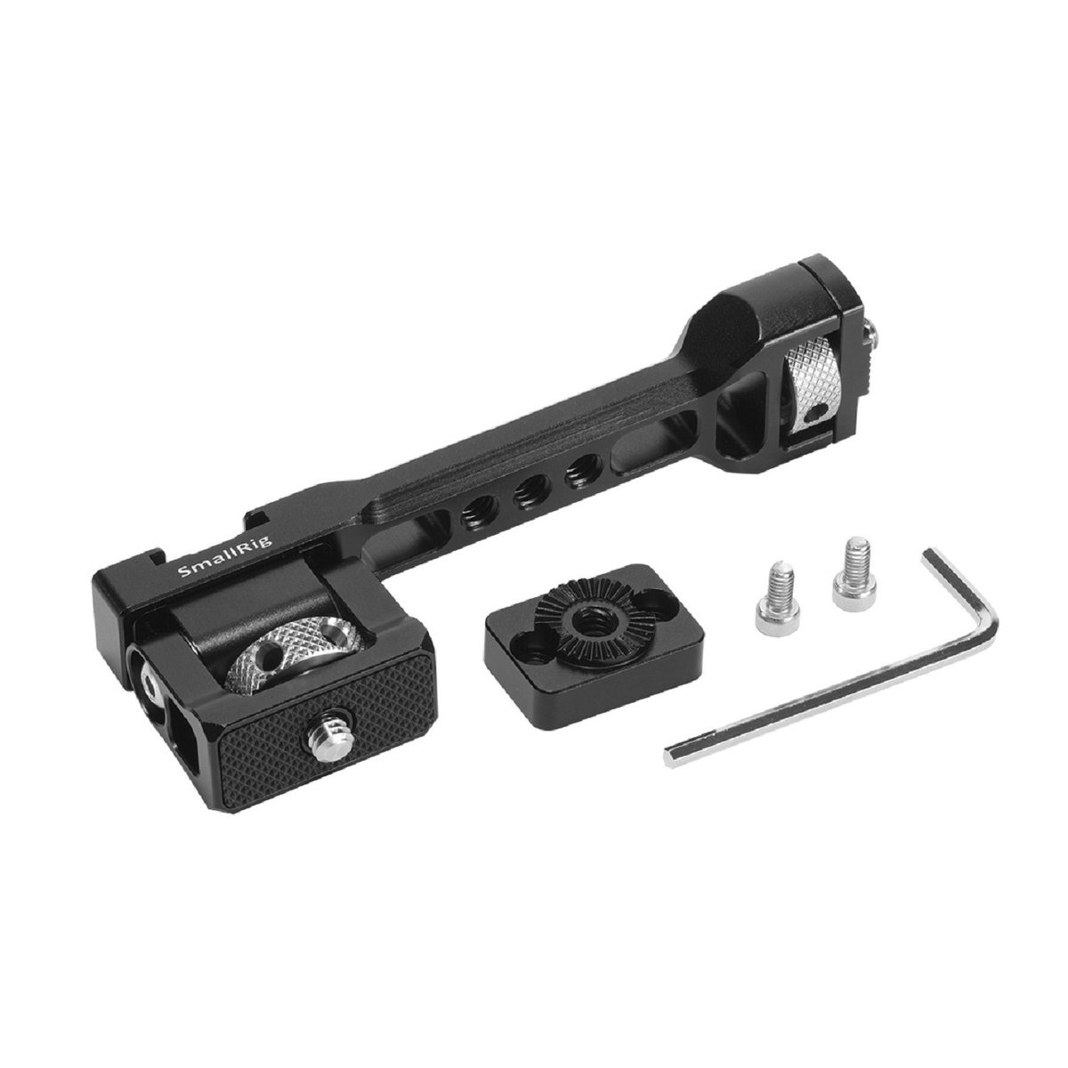 SmallRig 2386B Monitorhalterung für ausgewählte DJI & Zhiyun Handheld Gimbal - Lieferumfang: SmallRig Handgriff mit Schrauben, Montageplatte und Inbusschlüssel.