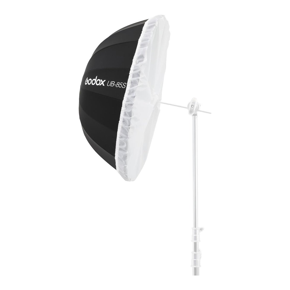 Godox 85cm Transparent Diffuser for Parabolic Umbrella - Godox UB-85S Softbox, schräg von vorne geöffnet