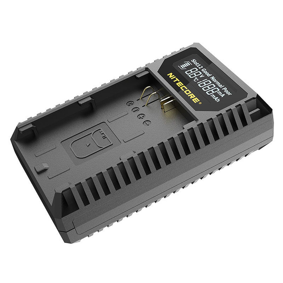 Nitecore UCN3 Pro Kompaktes Doppelladegerät für Canon LP-E6 (N) mit USB