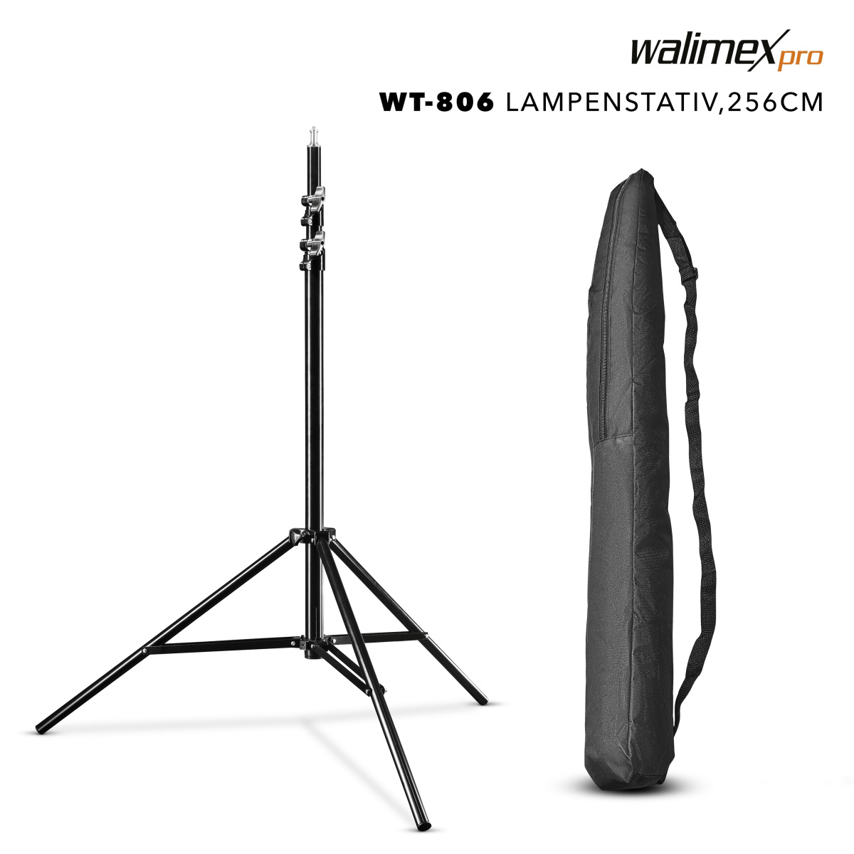 Walimex pro WT-806 Lampenstativ 256 cm Walimex pro WT-806 Lampenstativ 256 cm