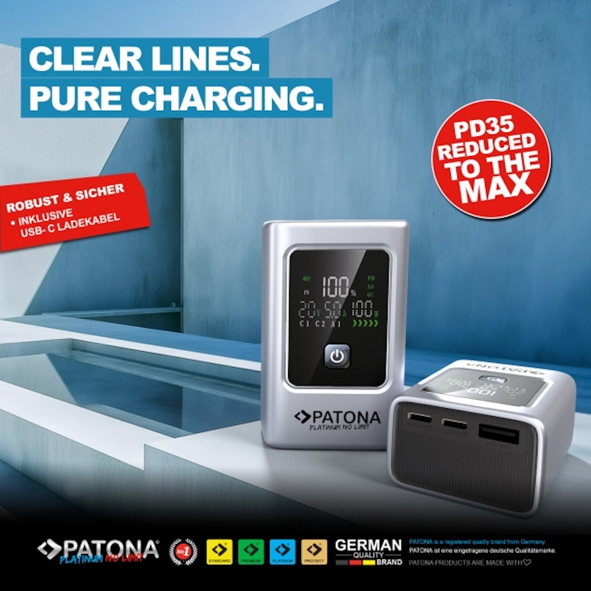 Patona Platinum Powerbank Luxury One PD35W 10.000mAh