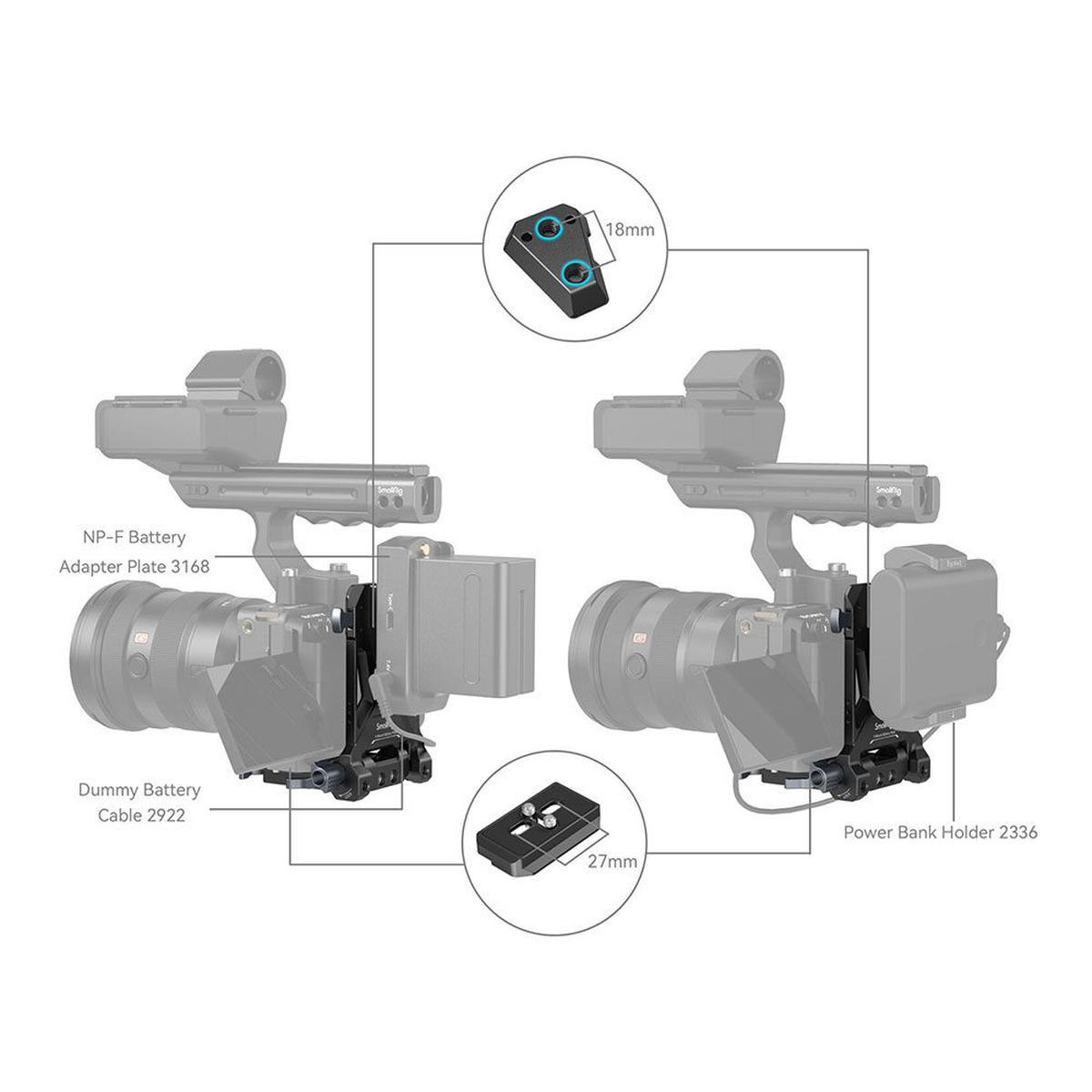 SmallRig Compact V-Mount Battery Mounting System 4064B