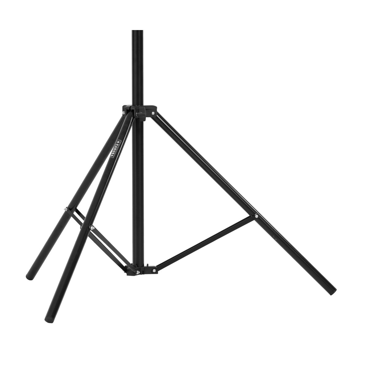 Caruba Lampenstativ LS-3 (Gefederte) 242cm - Stativbasis mit ausgeklappten Beinen